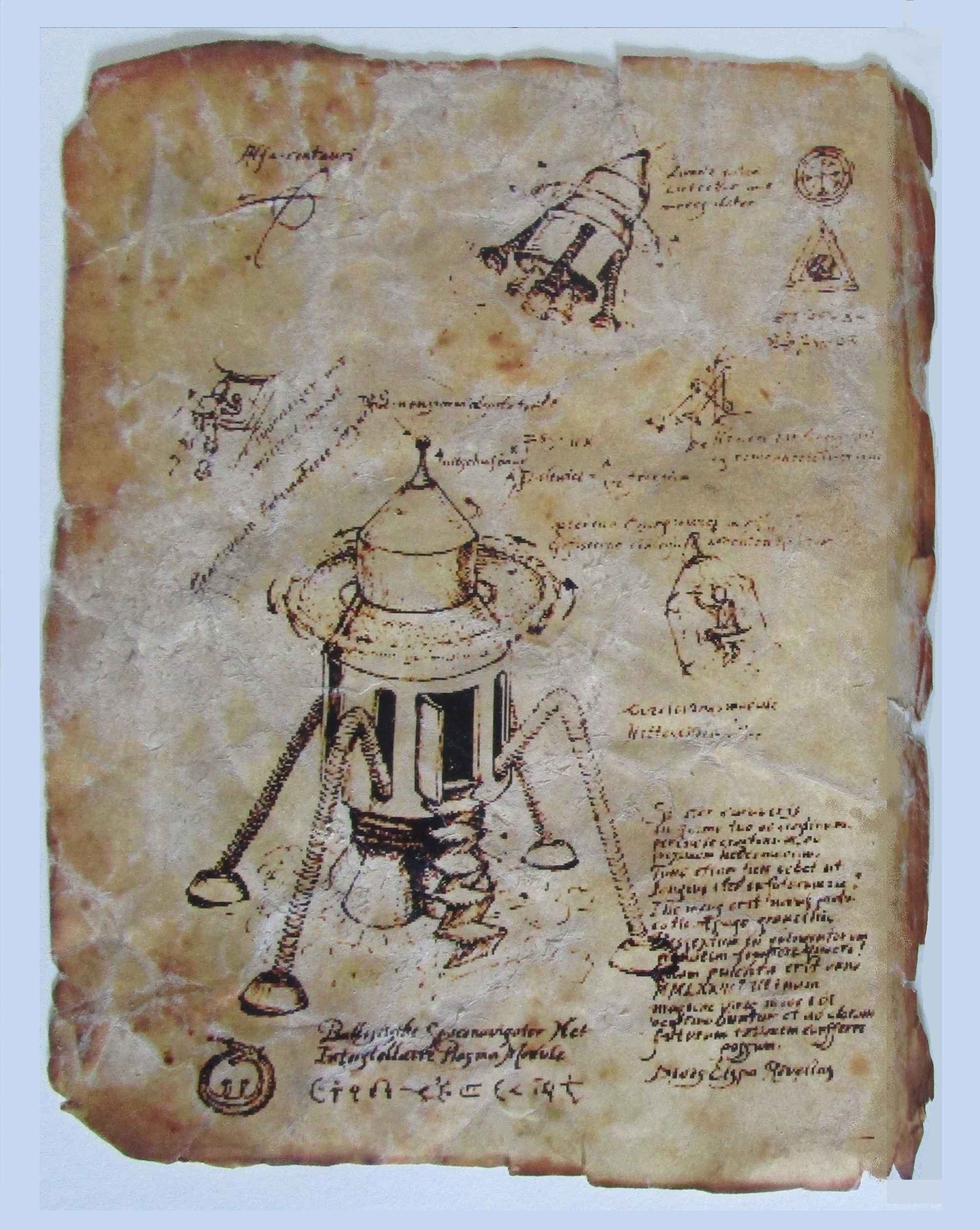 Bijschrift afbeelding: De gevonden schetsen uit 1573 die mogelijk verband houden met de mysterieuze verdwijning van Didès Elspa Révellas. (Bron: Historisch Centrum Gelderland)