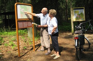 Toeristische informatie routebord