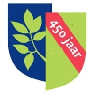 Logo Rheden 450 jaar aangepast voor homepage